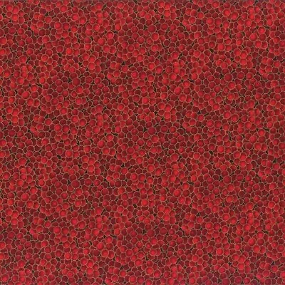 Winter Magic By Hoffman Fabrics - Scarlet/Gold  #G8556-78G • $12.50