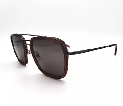 New Morel RED Hugh RG17 Pilot Gunmetal Red 54-21-145 Sunglasses Authentic • $134