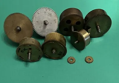 7 Clock Springs In Barrels Parts Clocks Parts Mantel Brass Various Spares (B) • £4.99