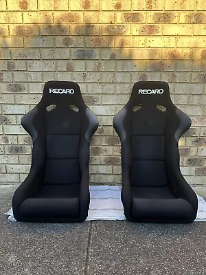 Recaro Profi Spg Black Seats (pair) • $2300