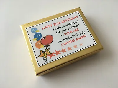 30th BIRTHDAY Novelty Gift LITTLE BOX OF FUN Your Age Pencil Sharpener Present • £4.99