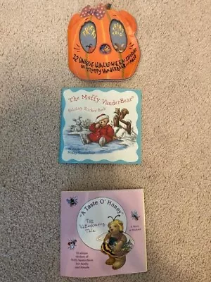Set Of 3 Muffy VanderBear Sticker Books Halloween Christmas And Taste O' Honey • $1.99