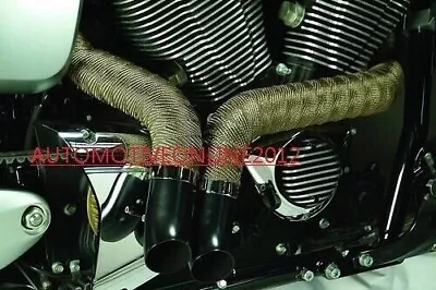 Tog 1400 Degree Titanium Exhaust Wrap 1  X 4.5m For Yamaha Xjr1300 V-star Xj6n • $32.10