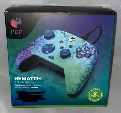 Wired Xbox One & Series X/S Controller - PDP  Glitch Green  REMATCH Edition • £19.99