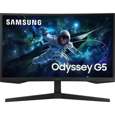 Samsung Odyssey G5 27  QHD 165Hz Curved Gaming Monitor 2560x1440 - 1ms - • $392.83