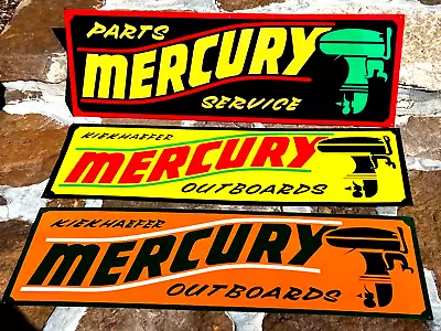 U PICK 36  Hand Painted Lettered Mercury Boat OMC Repair Shop Marina Sales Sign • $125