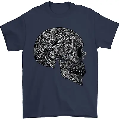 £8.49 • Buy Mandala Skull Gothic Biker Motorbike Mens T-Shirt 100% Cotton