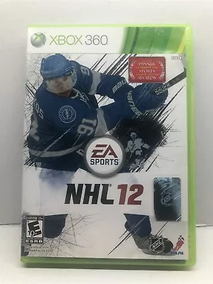 NHL 12 (Xbox 360 2011) Complete Tested Working - Free Ship • $6.89