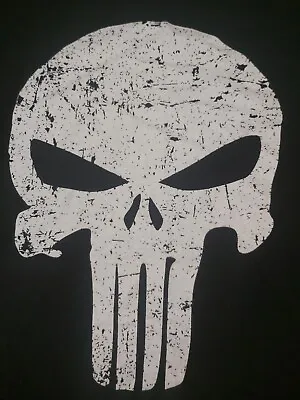 Marvel Punisher Skull Graphic T-shirt New Black Delta Pro Weight Size Medium • $4.97