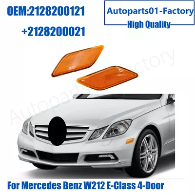 1Pair Side Marker Light Turn Signal Lamp For Mercedes Benz W212 E-Class 4-Door • $19.83