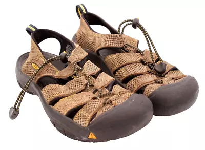 KEEN Sandals Brown Waterproof Bungee Hiking Shoe Women's Size 5 • $16.99