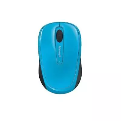 Microsoft Wireless Mobile Mouse 3500 Ambidextrous 1000 DPI Bluetrack - Cyan Blue • £29.99