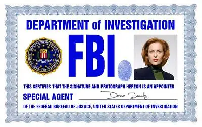 $8.49 • Buy X-Files Scully FBI Badge