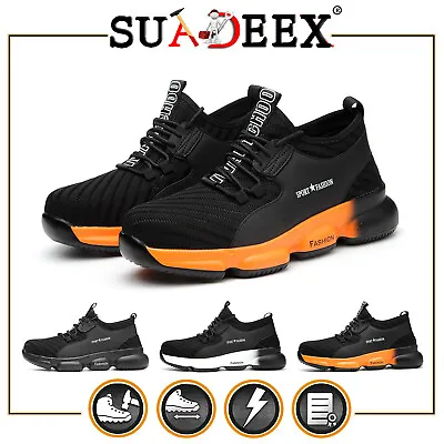 Lightweight Safety Shoes Mens/Womens Steel Toe Cap Work Boots Trainers Hiking UK • £24.99