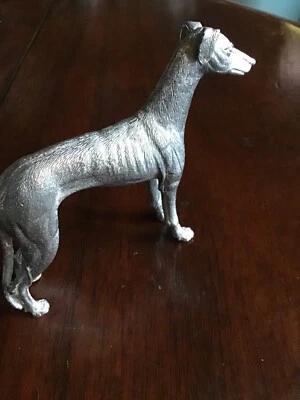 £12 • Buy Metal Sculpture Miniture Metal Greyhound. 31/2 Inches.solid Metal,beautiful Scu