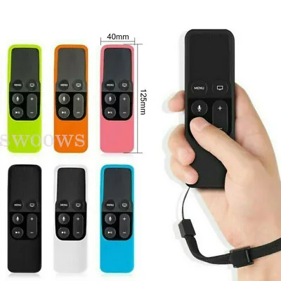 $4.90 • Buy Anti Dust Remote Controller Silicone Case Cover Skin For Apple TV (4th Gen) Siri