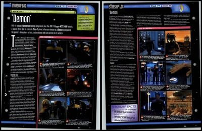 £1.49 • Buy Demon - Voyager - Star Trek Fact File Page
