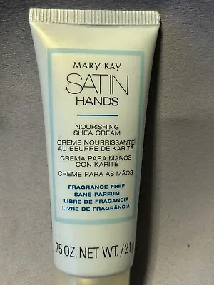 Mary Kay Satin Hands Shea Cream Fragrance Free Hand Lotion .75 Oz/21g • $10.80