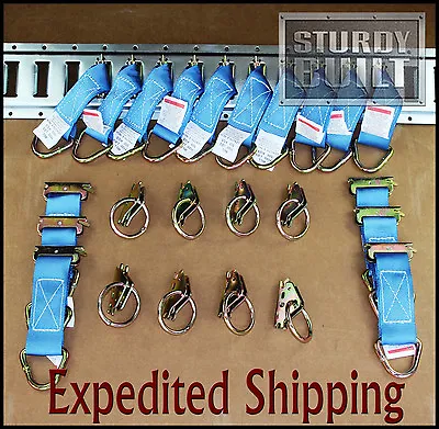 24pcs 16x E Track Tie Offs & 8x E Track Ring Truck F Cargo Van Trailer Tie Down • $45.96