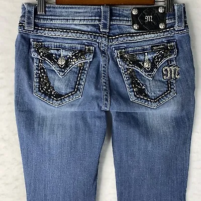 Miss Me Jeans Woman’s Size 26 Low Rise Easy Boot Back Flap Pockets • $20