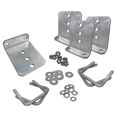 (4) 6  Galvanized L-Type Bunk Bracket Kit For Boat Trailer Fits 2x3 Heavy Duty • $69.99