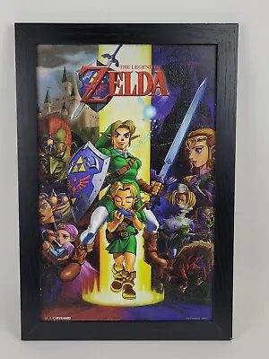 The Legend Of Zelda 2015 Framed 13x19 Picture Wall Art Nintendo Pyramid • £27.95