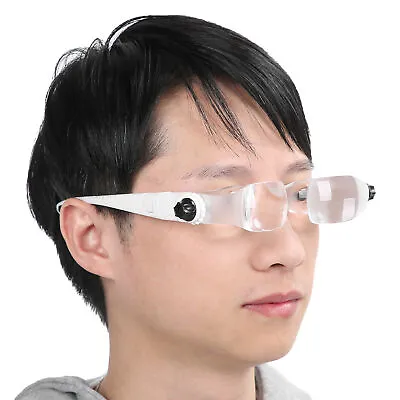 Head Mount Magnifying Glasses Folding Magnifier For Mobile Phone Reading Tat ABE • $18.11