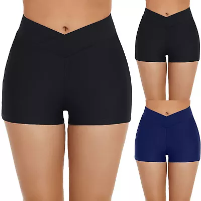 Women's Swim Bottom Shorts Swim Bottoms Running High Waist Bikini Briefs Beach • $19.69
