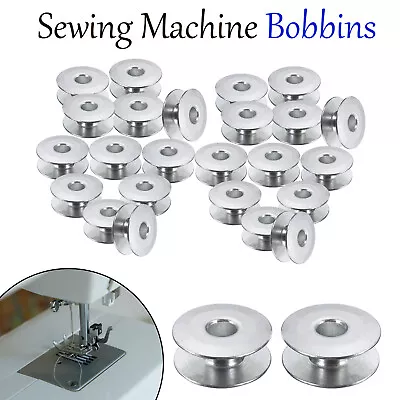 Universal Metal Sewing Machine Bobbins Thread Spool Reel Packs Of 5 10 20 • £3.59