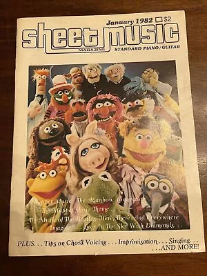 Sheet Music Magazine January 1982 The Muppets The Rainbow Connection  • $14.99