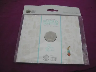 2017 Peter Rabbit 50p Coin Fifty Pence Beatrix Potter UK Royal Mint Bunc Sealed • £8.95