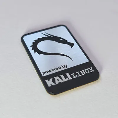 Kali Linux Sticker Case Badge - Chrome Reflective - 35 Mm X 27 Mm • £9.40