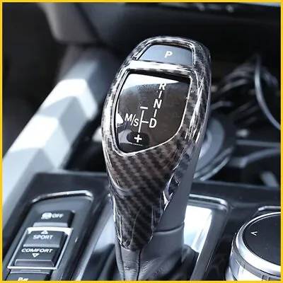 Gear Shift Knob Cover Trim  For BMW 1 2 3 4 5 6 Series X3 X5 X4 Carbon Fiber New • $9.49