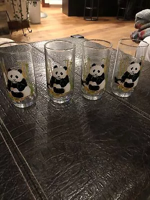 Vintage 1978 Burger Chef  The Giant Panda  Endangered Species Glass • $12