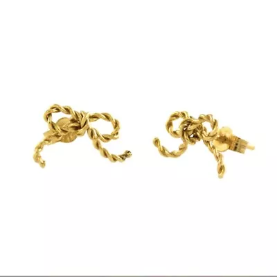 Alex Monroe String Bow Gold Studs • $232.36