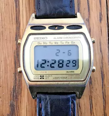 Vintage Seiko Gold Toned Digital Watch A257-5009A New Battery Working • $40