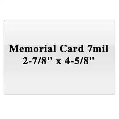 Memorial Card 7mil 2 7/8  X 4 5/8  Laminating Pouches • $8.95