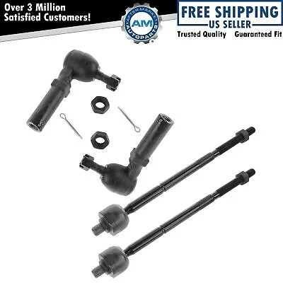 Tie Rod Kit Set Of 4 Inner Outer For Grand Caravan Voyager Town & Country New • $33.74