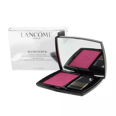 Lancome Blusher Subtil Blush 375 Pink Intensely Pink Pressed Powder Compact NEW • £29