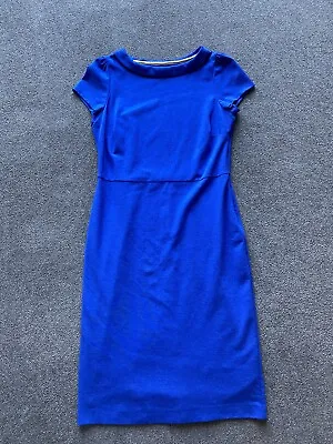 £27.50 • Buy Boden Women Dress Blue Audrey Ponte WQ082 Work/Office Dress Size: UK 14L