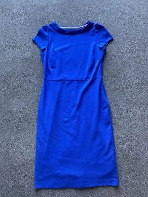 £27.50 • Buy Boden Women Dress Blue Audrey Ponte WQ082 Work/Office Dress Size: UK 14L