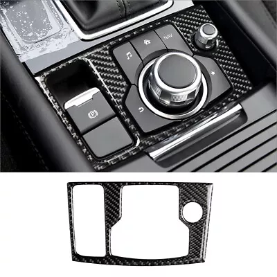 Carbon Fiber Interior Multimedia Button Cover Trim For Mazda 3 Axela 2017-2018 • $11.90