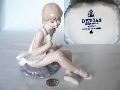 REX VALENCIA Limited Edition D'avila (LLadro/Nao Style) Ballerina Figurine • £19.99