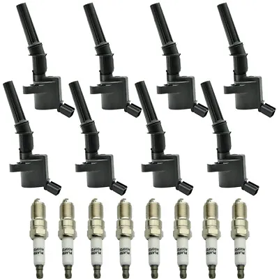 8X Ignition Coil Pack And Iridium Spark Plug For Ford F-150 4.6L 5.4L V8 DG508 • $52.95