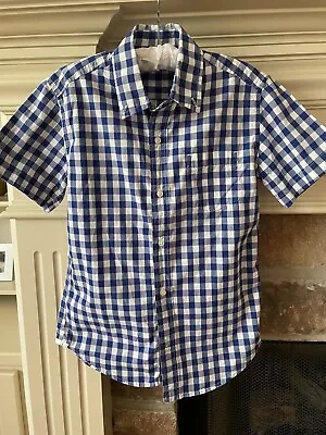 J.Crew CrewCuts Boys' 10 Short-sleeve Cotton Button Down Shirt • $9