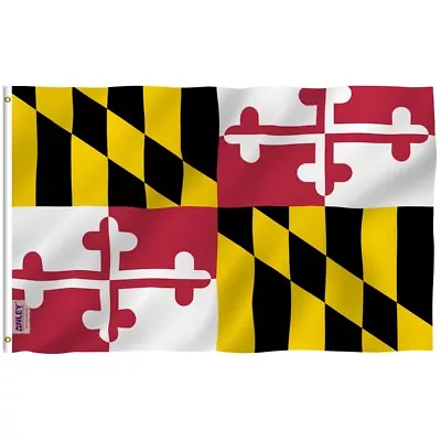 Anley Fly Breeze 3x5 Foot Maryland State Flag - Maryland MD Flags Polyester • $7.95