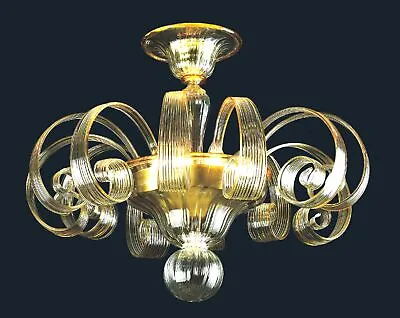 Chandelier In Murano Blown Glass Fixture Ceiling Lighting Suspension Venice Led • $1817