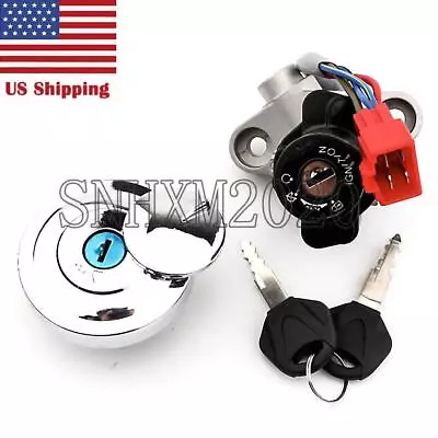 $41.73 • Buy Ignition Switch Gas Cap Keys Set For Yamaha V Star 1100 Custom Classic 1999-2009