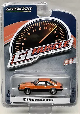 Greenlight 1:64 - GreenLight Muscle 24 - 1979 Ford Mustang Cobra (Orange) • $7.19
