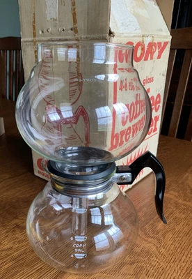 $94.99 • Buy CORY Glass Vacuum Coffee Brewer DKG-S Box Filter Instructions Vintage 4-8 Cup